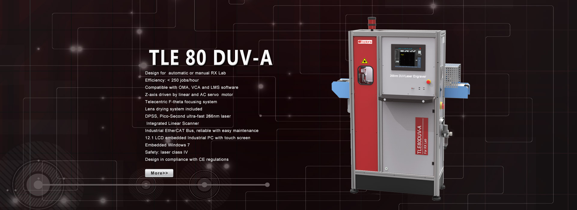 Auto Laser Engraver TLE80-DUVA